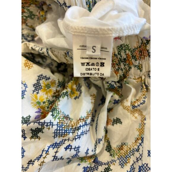 Pietronilla Women's Multicolor Cotton Casual Floral Preppy Skirt Size Small - Picture 5 of 5